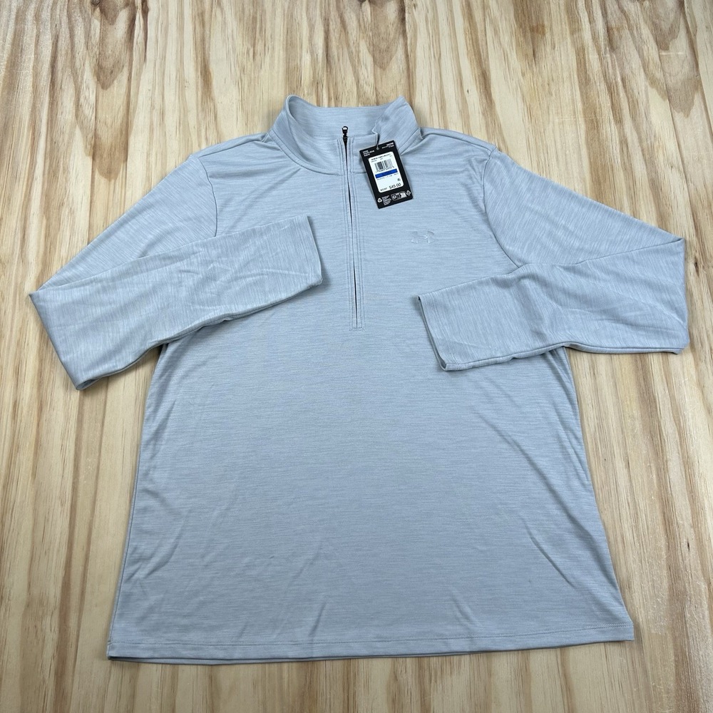 Under Armour NEW Women's Velocity Twist 1/2 Zip Pullover Heather Blue Gray XL